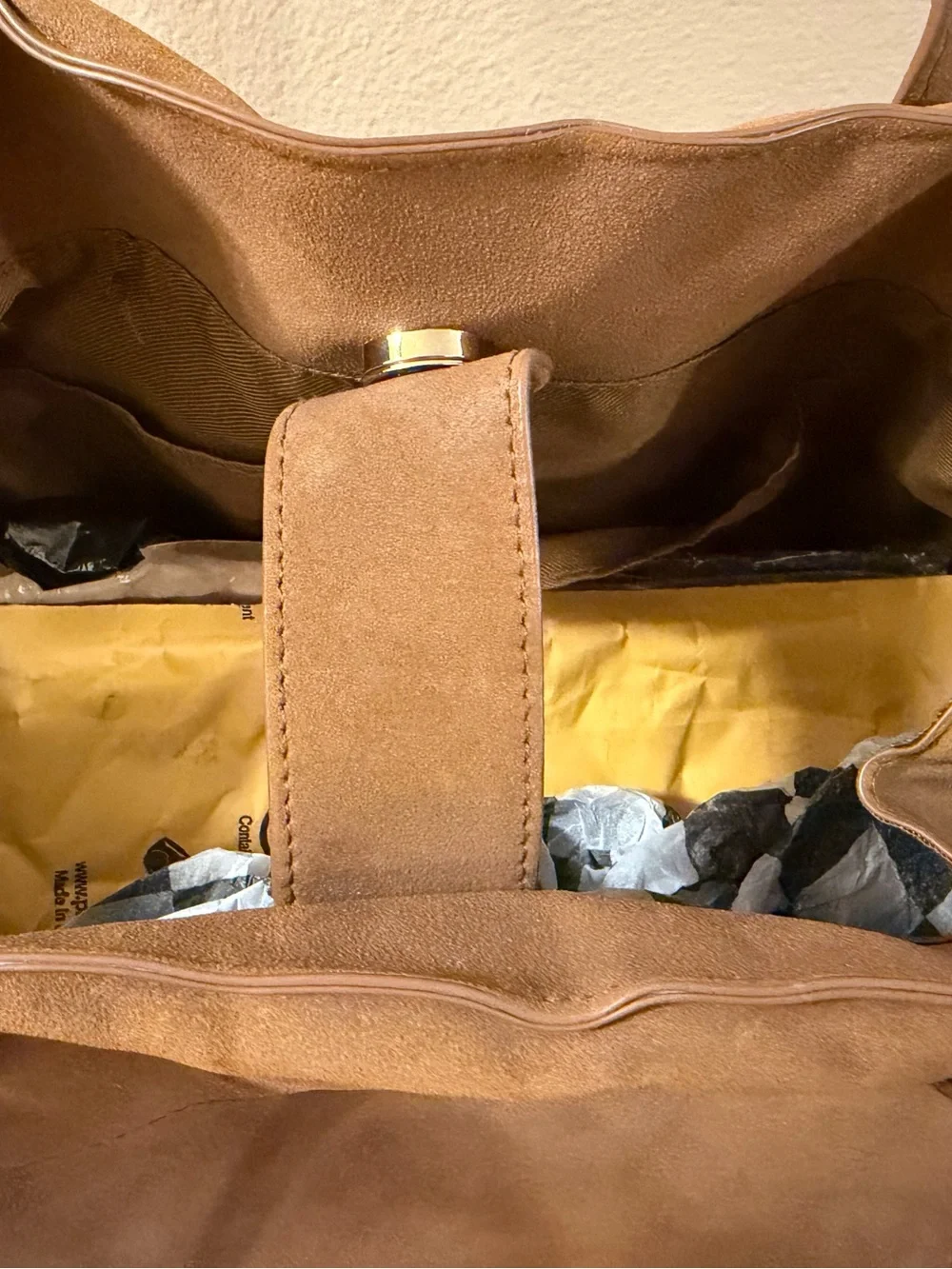A New Day Faux Suede Tote Bag in Brown